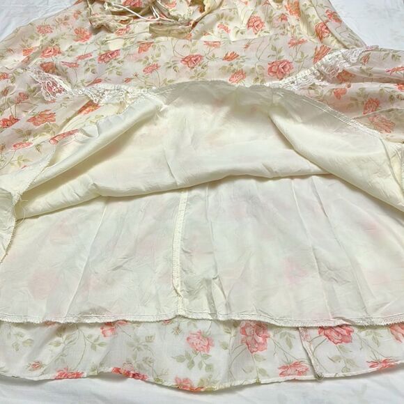 Vintage Gunne Sax Rose bush lace up dress size 5 - Picture 14 of 16